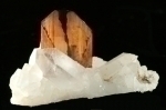 Brookite on Quartz from Trodok, Kharan, Balochistan, Pakistan [500]