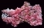 Rhodochrosite with Chalcopyrite and Quartz from Sweet Home Mine, [? Pocket], Alma, Alma District, Park Co., Colorado, United States [551]