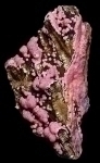 Rhodochrosite on Goethite from Herdorf, Betzdorf, Siegerland, Rhineland-Palatinate, Germany [645]