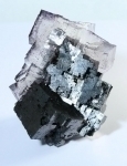 Fluorite on Galena from Elmwood mine, Carthage, Central Tennessee Ba-F-Pb-Zn District, Smith Co., Tennessee, United States [744]