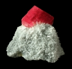 Rhodochrosite on Quartz from Pasto Bueno District, Pallasca Province, Ancash Department, Peru [844]